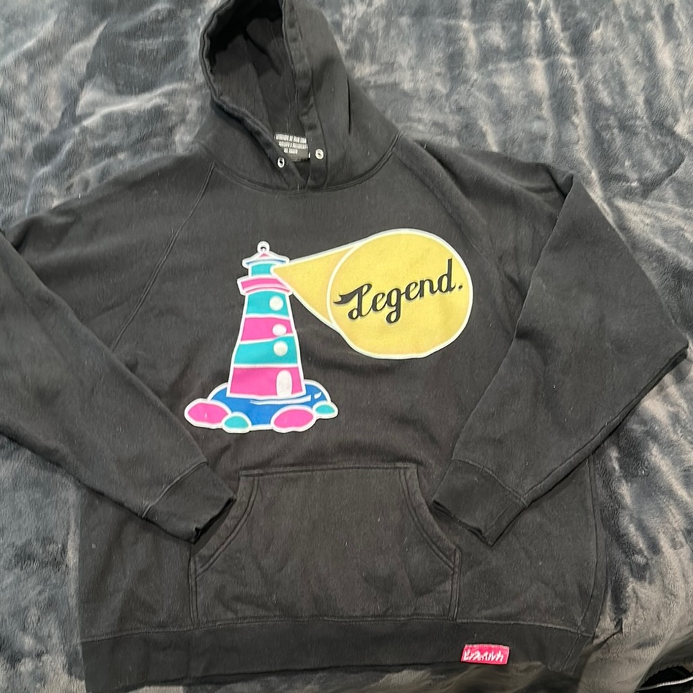 Pink Dolphin with Colorful Lighthouse Design